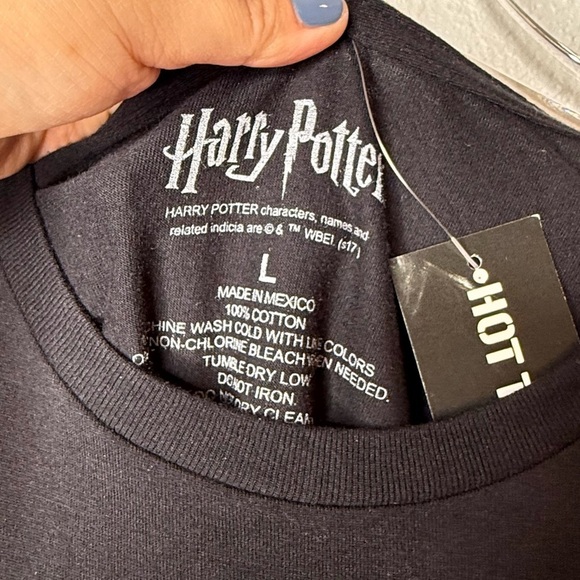 NEW Hot Topic Harry Potter Death Eaters Club Dark Mark Black T Shirt Sz L - Picture 3 of 8